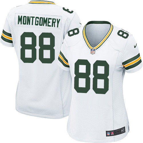Women's Game Ty Montgomery Nike Jersey White Road - #88 NFL Green Bay Packers